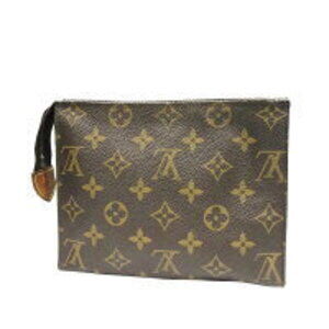 Louis Vuitton Monogram Poche Toilette Clutch Pouch Canvas HO